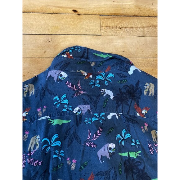 Balls Beachware Mens Button Up Hawaiian Shirt Large Animals With Sunglasses - Picture 10 of 12
